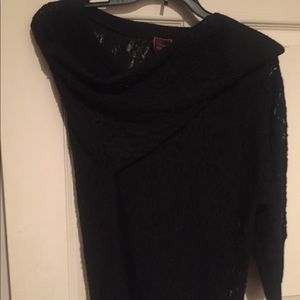 Black lace top with tags